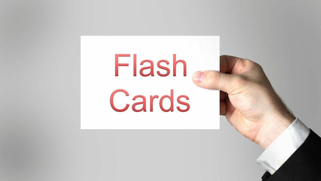 flash card design images